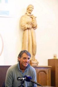 robertomancini1 Roberto Mancini na conferência de imprensa no centro de Informações em Medjugorje