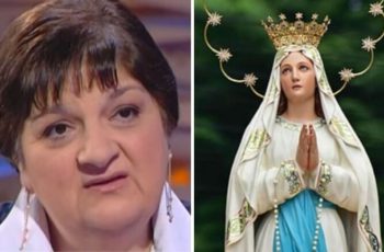 Italiana abraça Nossa Senhora no fundo da piscina de Lourdes e fica curada!!!